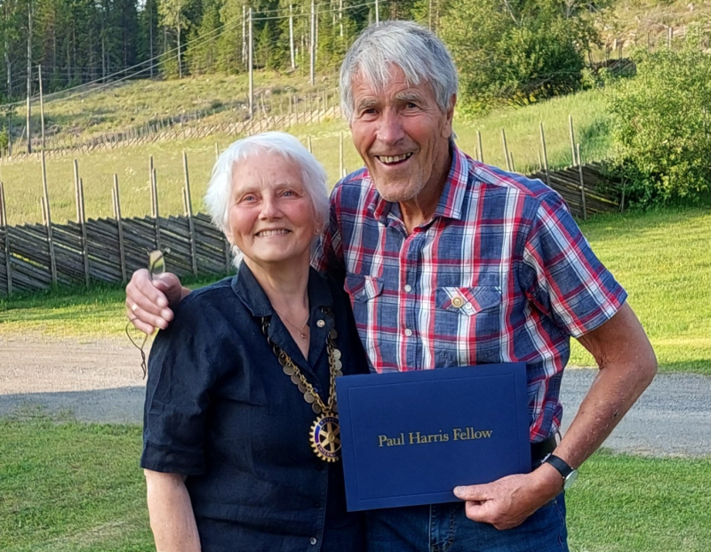 Paul Harris Fellow til Svein Solerød